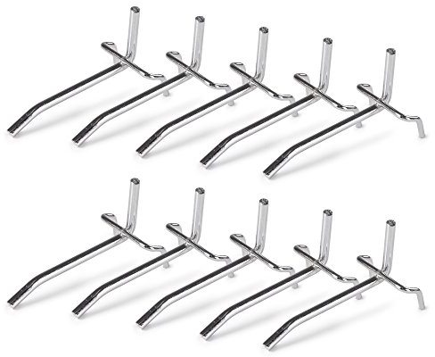 Ondis24 10er Set Lochwandhaken Haken für Eurlochwände, robust und hochwertig, verzinkt (7 cm)