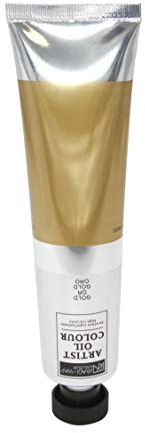 Artist Ölfarbe, 200 ml Großtube in 30 Farben, feine Künstlerqualität (30-gold)