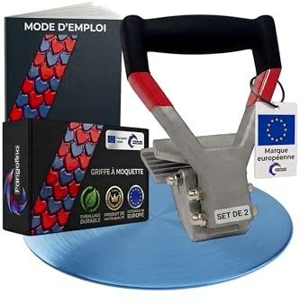 Pangolino - Pince arrache moquette de qualité supérieure [90 mm] - Lot de deux - Pour retirer facilement les tapis