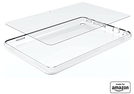 All-New Made for Amazon Clear Case & Glass Screen Protector, for Fire HD 8 Tablet (2022 Release)