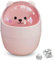 VVHFXD Mini Mülleimer, Desktop Mülleimer, Tischmülleimer mit Deckel, Cartoon Mülleimer, Papierkorb, Tragbarer Abnehmbarer Tischabfalleimer, Mülleimer Badezimmer, für Zuhause Büro Wohnzimmer, Rosa