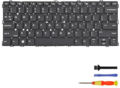 Table-King Clavier de rechange rétroéclairé avec distribution américaine pour ordinateur portable HP EliteBook X360 1020 G2 1030 G2 1030 G3 1030 G4 HSN-I04C Series