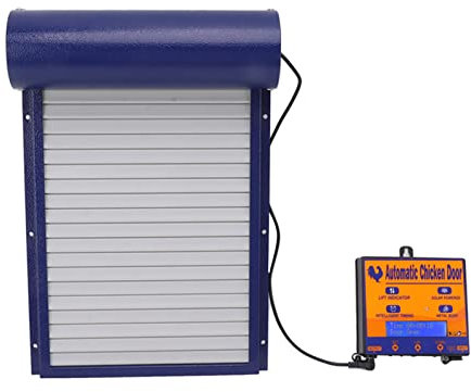 Apriporta Automatico per Pollaio Ad Energia Solare con Sensore di Luce, Timer, Telecomando e - Porta Automatica per un Facile Accesso Al Tuo Pollaio - Porta Galline, Anatre e