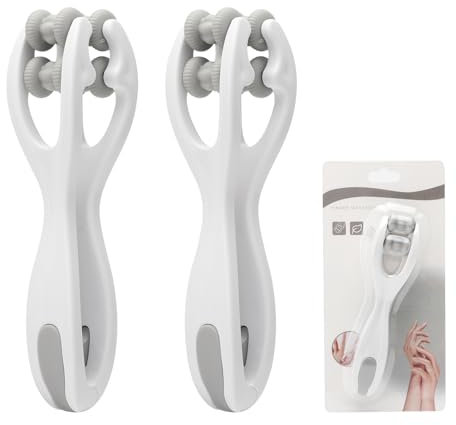 APOMOONS 2 Stück Double Roller Finger Massage Hand und Fingermassagegerät mit Griff Körper Akupressur Massagerollen Selbstmassagerolle für Muskel Entspannen, Arthritis, Stressabbau Wrists