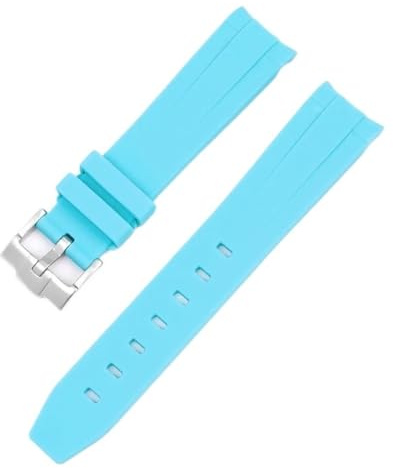 HZCVSG Boîtier Silicone Élastique Rectangulaire Mâles Femmes Vêtements de Sport Bracelet Accessoire 20 mm