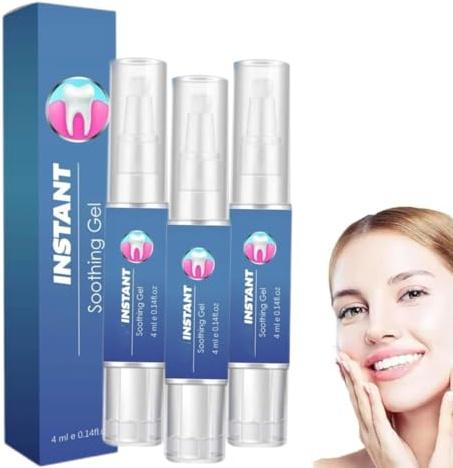 Gel réparateur pour les dents, Gel pour les gencives, Renforcement de l'émail, Traitement dentifrice naturel, Stylo blanchissant pour les dents, Haleine fraîche (3 pièce)