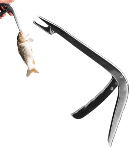 Dents dentelées à mâchoires solides - Outil multifonction pour enlever les hameçons - Pour eau douce, salée, bar, truite, poisson-chat, carpe, bateau, kayak, rivière