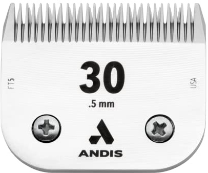 Andis Number 30 keramiskt blad | Keramisk skärare går svalare, kolinfunderat stål, lämplig för Andis & Oster A5 hundklippare