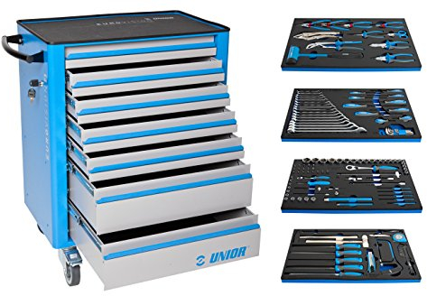 Unior Werkzeugwagen mit Werzeugset in SOS-Modullen, 127-teilig, 1011CEV4