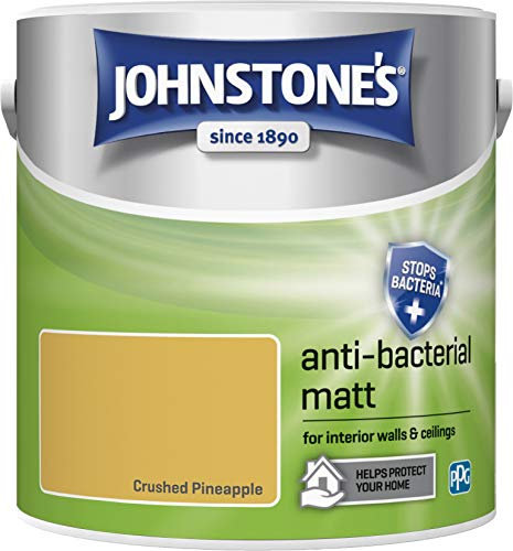 Johnstone's 423513 Anti-bacterial Matt, Crushed Pineapple, 2.5 Litres