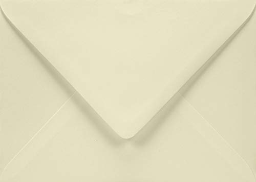 Netuno 25 Umschläge Elfenbein DIN B6 125 x 175 mm 120g Aster Smooth Ivory Briefkuverts creme festlich ohne Fenster für Gruß-Karten Hochzeits-Karten Einladungsumschläge wedding invitation envelope