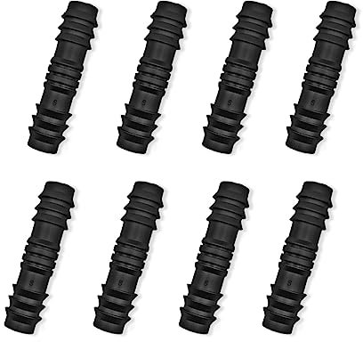 LICQIC Connettori per irrigazione tubi/tubi da 13 mm, raccordi per irrigazione da giardino, connettori per tubo flessibile, 8 pezzi dritti