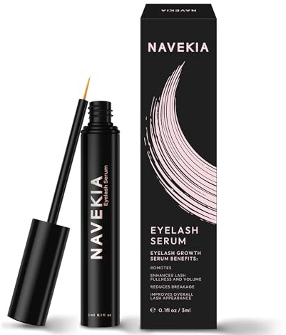 Navekia Wimpernserum 2025 Pro – 2 Hauptpeptide + Neue Bio-Enzym-Technik | Wissenschaftlich nachgewiesen: Steigert Wimpernlänge & Dichte | Sanft für empfindliche Augen, vegan, tierversuchsfrei