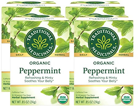 Traditional Medicinals Tea, OG2, menta piperita, 16 bag