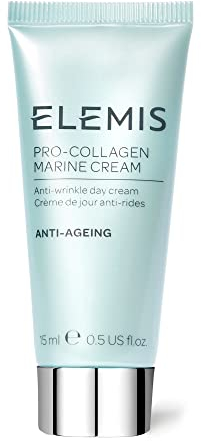 Elemis Pro-Kollagen Marine Creme, Anti-Falten-Gesichtslotion, Feuchtigkeitsspendende, Ultraleichte Gel-Creme, für eine Glatte, Strahlende und Verjüngte Haut, Essentiell für Unterwegs, 15ml