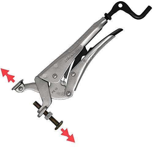 Expand-O Pliers,PE10 Reverse-Action Clamping Pliers, Clamping Pressure: Strong Hand Tools,Black ,900 LBS (410 kg), Min: 1-3/8 (35 mm), Max 2-3/4 (70 mm),