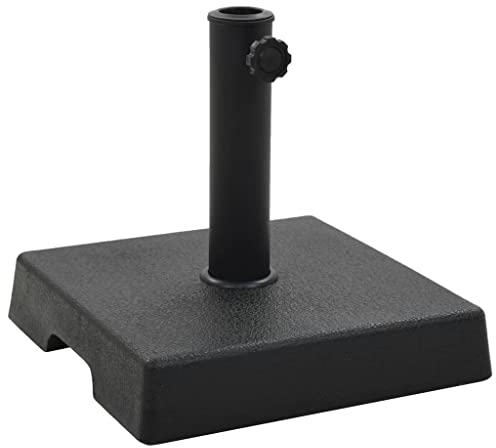 vidaXL Sonnenschirmständer Quadratisch 8 kg Schwarz Schirmhalter Schirmständer