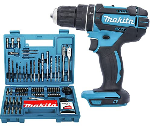 Makita DHP482 18V LXT Combi Drill with B-53811 100Pcs Drill & Screwdriver Set