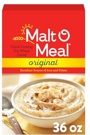 Malt-O-Meal Hot Wheat Cereal, Original Flavor, 36 oz Box