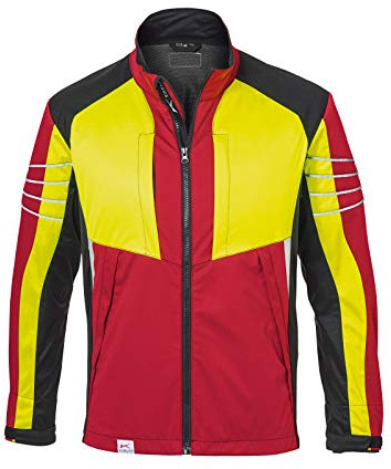 KÜBLER Forstjacke Ultrashell Pro, Farbe:rot/gelb, Größe:L