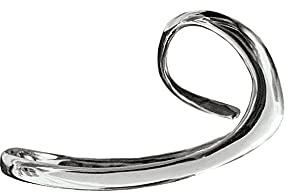 Wave Double Finger Band Rings for Women Silver Plated Simple Asymmetrical Geometric Ring Comfort Fit Fashion Unique Party Jewelry Size 6-7