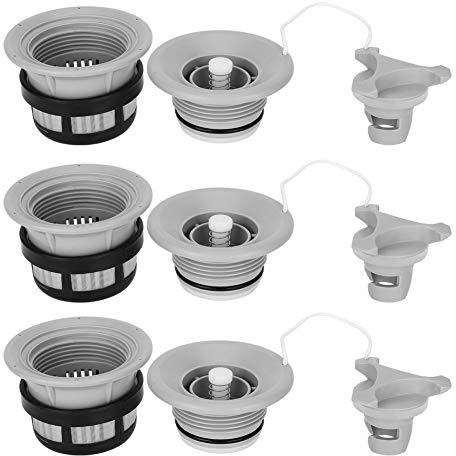 3 Stücke Schlauchboot Luft Gasventil, PVC Boot Luftventil Ersatz für Aufblasbare Zeltboot Kajaks(grau)