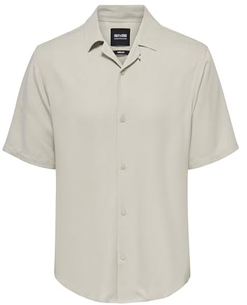 Only & Sons herr Onsdash Life Reg Solid Visc Res Ss Skjorta Skjorta
