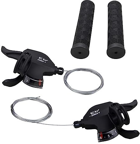 WEEROCK Fahrrad-Schalthebel, 24 Gänge, 3 x 8, Daumenschalthebel für Mountainbike