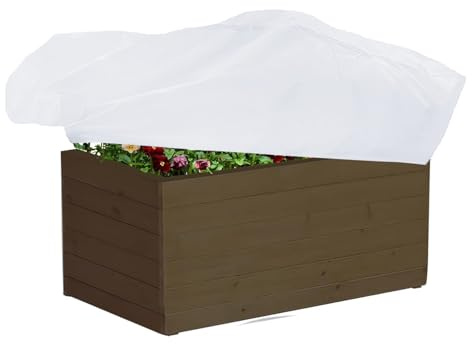 Rektangulärt växtlådeöverdrag vinterfrost växtfilt - vinterskydd för blomlåda med frysskydd | frostskydd för blomkruka re