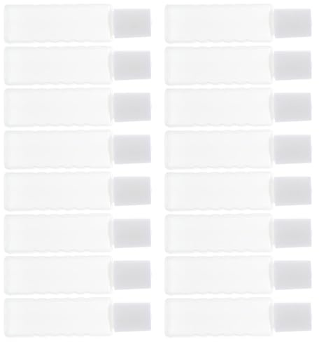 VALICLUD 25Pcs Contact-Lens Care Solution Bottle Mini Plastic Bottles 5.5X1Cm Leak-Proof Portable Empty for Travel with Screw Caps