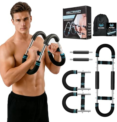 Adjustable Twister Arm Trainer for Men & Women 30-120 lbs - Professional Chest Expander & Upper Body Workout Equipment - Portable Hydraulic Arm Exerciser for Home Gym - Forearm & Bicep Strengthener