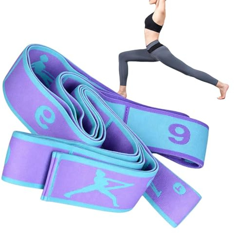 Boucle de flexibilité de fitness – Bande extensible de danse, bande élastique d'entraînement, bandes de résistance pour jambes, corps, fessiers, bras, maison, gym, yoga, gymnastique, entraînement