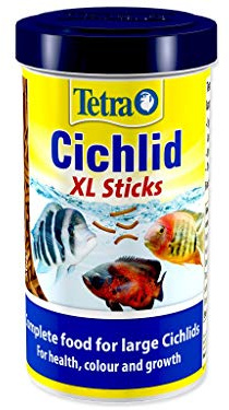 Tetra Cichlid XL Fish Food Sticks, Complete Food for Large Cichlids, 160 g