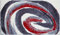 Grund COLANI Exklusiver Designer Badteppich 100% Polyacryl, ultra soft, rutschfest, ÖKO-TEX-zertifiziert, 5 Jahre Garantie, Colani 42, Badematte 60x100 cm, grau-rot