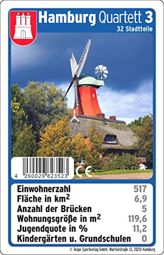 TEEPE 23523 Jeu de Cartes Hambourg Quartet 3, Non renseigné