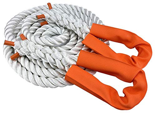 RopeServices UK NYLON KINETIC 12 TONNE RECOVERY TOW ROPE 4x4-4.5 METRE X 28MM