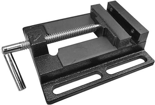 U-BCOO Vise de tornillo de banco, Negro, Estilo taller, Hierro fundido Hierro, 2.15 kg, 24 x 9 x 13.5 cm, 100 mm de profundidad de sujeción, para taller, carpintería, taladro, tornillo de banco