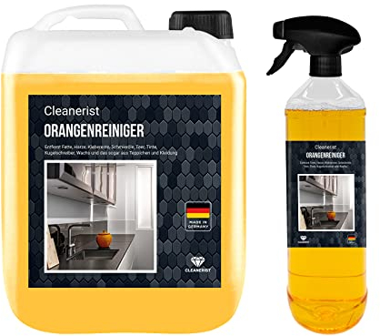 5 + 1 litro detergente per arancia concentrato I detergente universale I detergente per vetri I detergente per WC I Detergente per la cucina per uso domestico e industriale.