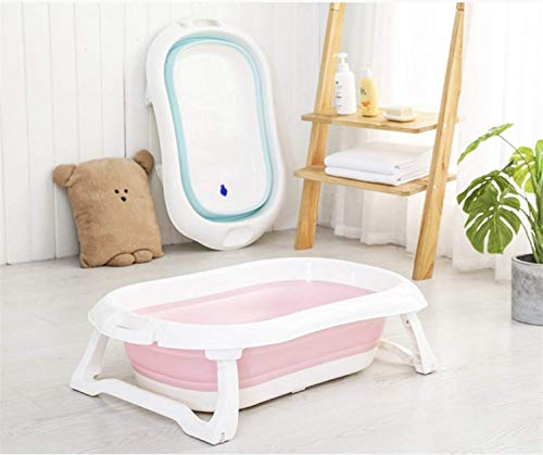 RHP Badewanne für Babys Ergonomische Babywanne Anti-Rutsch Kunststoff rutschfest klappbar - 3 Farben (Rosa)