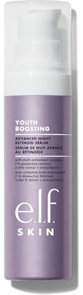 e.l.f. Skin Youth Boosting Advanced Night Retinoid Serum Anti-âge pour réduire l'apparence des rides et ridules, végétalien et sans cruauté envers les animaux