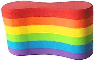 harayaa Pull Buoy Float Training Aid Legs and Hips Support for Adults Beginners, Rainbow