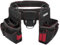 HAUTMEC Heavy-Duty Tool Belt, 20-Pockets Electrician Tool Pouch Organizer, 1680D Tool Bag with Adjustable Waist Strap, Hammer Holder, and 360° Reflective Strips for Safety – HT0177