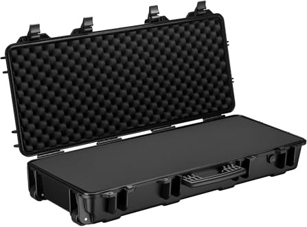 Wiltec Valigetta porta armi impermeabile con rotelle 97,8 x 42 x 17,3 cm, Trolley Custodia per ASG fucili ad aria compressa, per softair