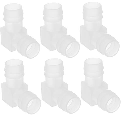 Toyvian Lot De 6 Raccords Coudés en L pour Tuyaux Darrosage en PVC Adaptateur À Angle Droit