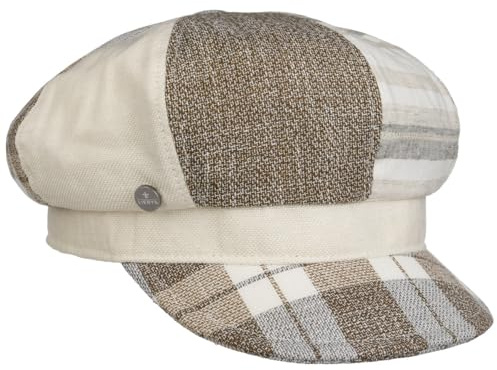 LIERYS Rosemount - Berretto patchwork con palloncino, cappello con scudo, newsboy, da donna, made in Italy con ombrello, fodera, fodera, primavera, estate, primavera, estate, estate, taglia unica