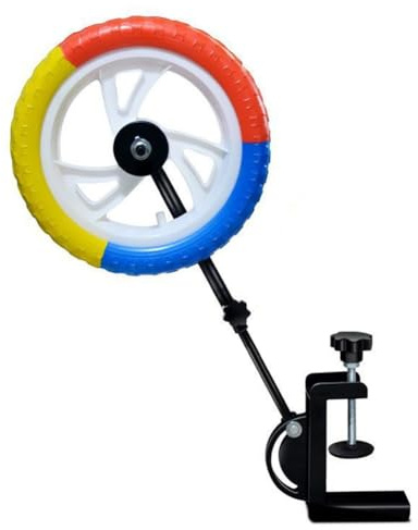 QOXEZY Herramienta de entrenamiento de coordinación de tenis de mesa, entrenador de tenis de mesa ajustable para el desarrollo de Topspin, rueda retráctil de 10.6 pulgadas, para una construcción