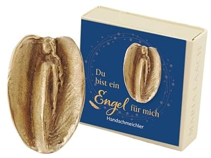 Handschmeichler Engel in Federform, in Schachtel Du bist ein Engel für mich