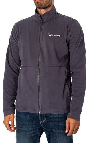 Berghaus Men's Prism Micro Polartec Fleece Full Zip Jacket Fleece Full Zip, Carbon, L