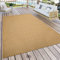 Paco Home In- & Outdoor Teppich wetterfest für Garten, Terrasse & Balkon flachgewebt in Moderner Sisaloptik einfarbig pflegeleicht & UV-beständig Gelb, Grösse:160x220 cm