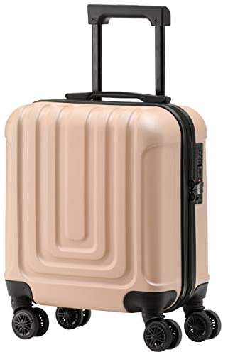 Flight Knight Premium Hard Shell Lightweight Cabin Suitcase - 8 Spinner Wheels - Built-in TSA Lock & USB Port - Luggage Approved for Over 100 Airlines Including easyJet Underseat - 45x36x20cm